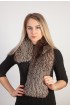 Silver fox fur scarf-collar